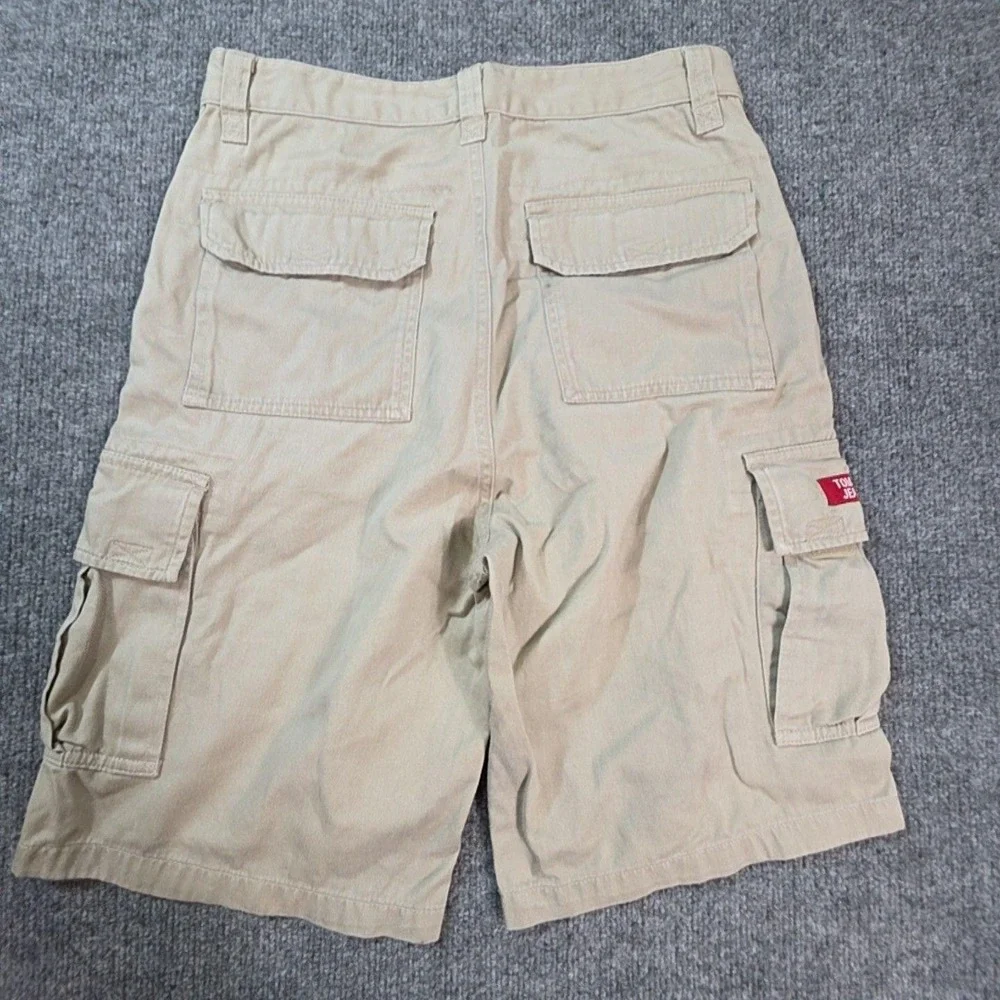 Tommy Hilfiger Cargo Shorts Boys 16 Beige Twill Relaxed Pockets Casual Summer